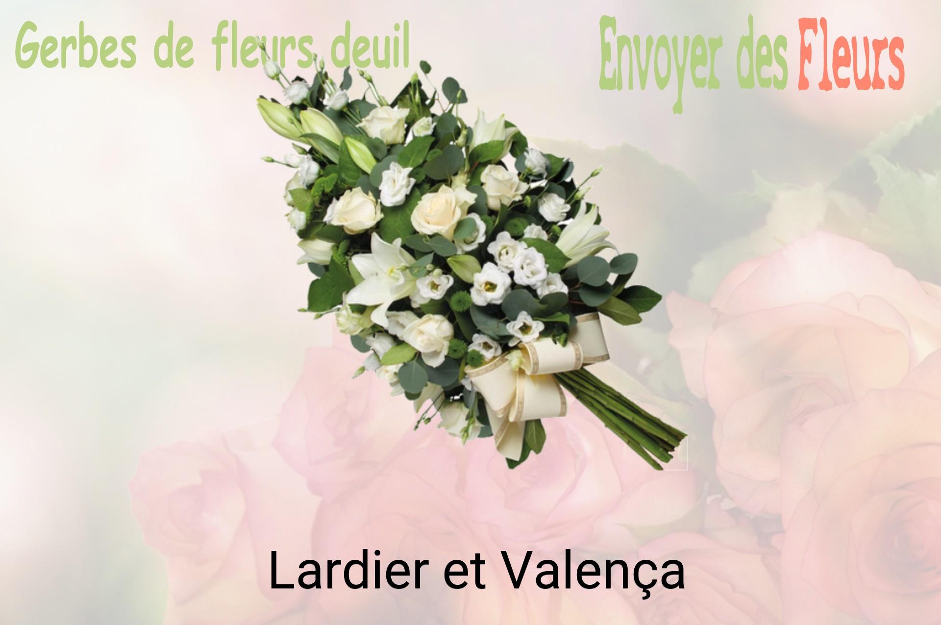 Gerbe de fleurs de deuil livrée à Lardier-et-Valença